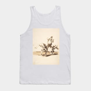 Three acrobats by Francisco Goya Tank Top